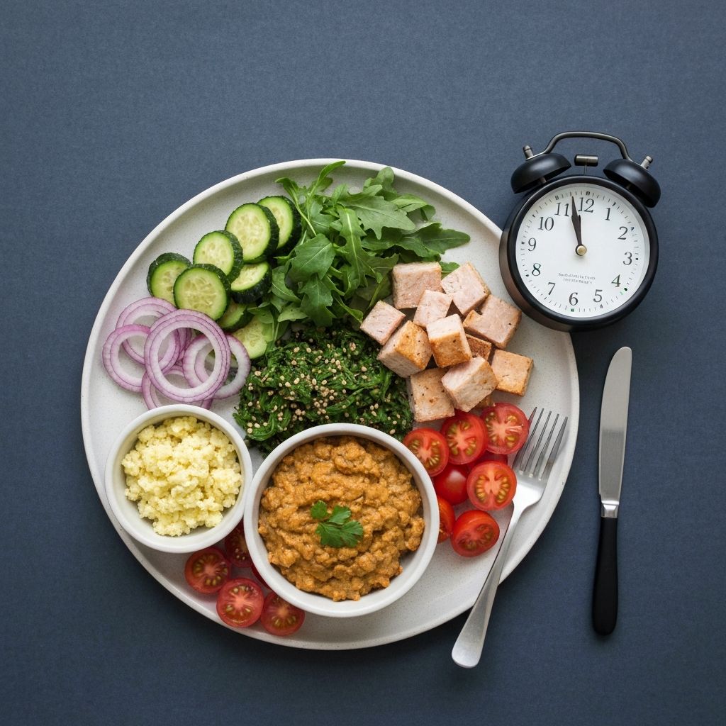 Meal components with timing indicator